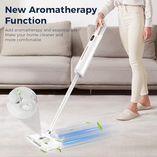 White thirteen in one detachable steam mop — photo 3