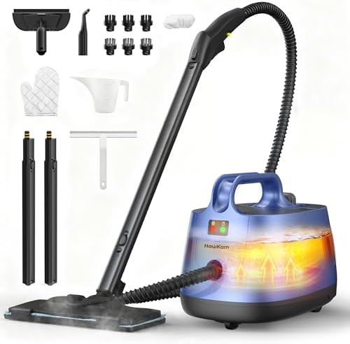 Turquoise heavy duty floor steamer