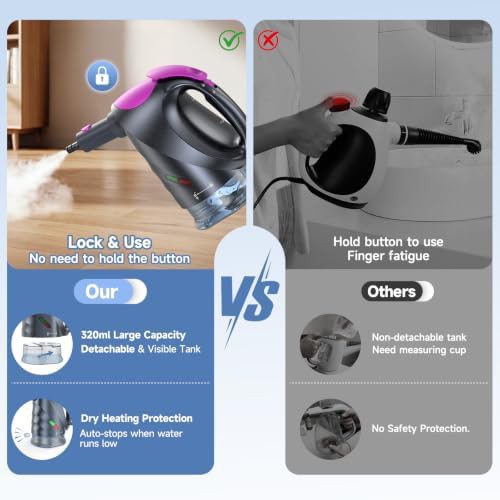 Detachable multipurpose steam mop for hardwood — photo 3