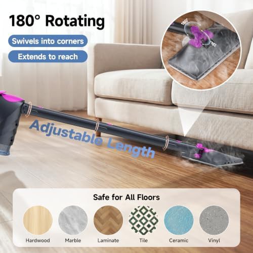 Detachable multipurpose steam mop for hardwood — photo 5