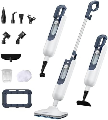 Rice white dual mode floor steamer