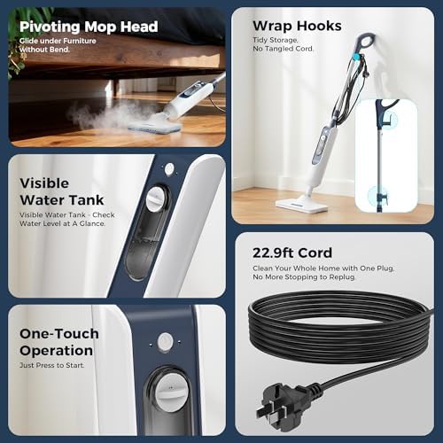 Rice white dual mode floor steamer — photo 4
