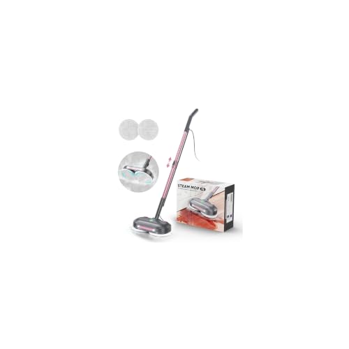 Scrubbing Steam Mop with Rotating Pads for Floor Cleaning