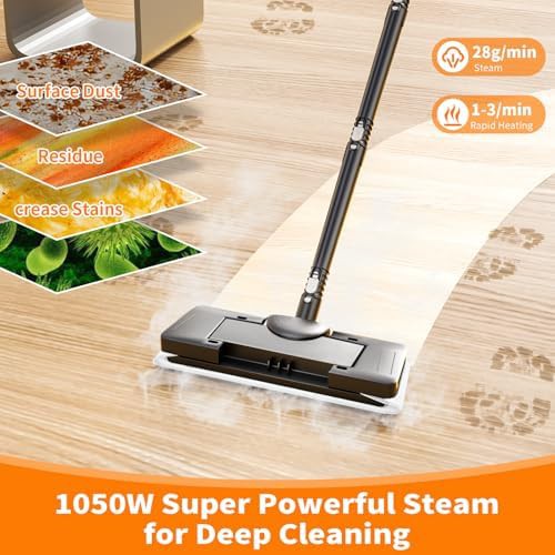 Lightweight detachable handheld steamer mop — photo 5