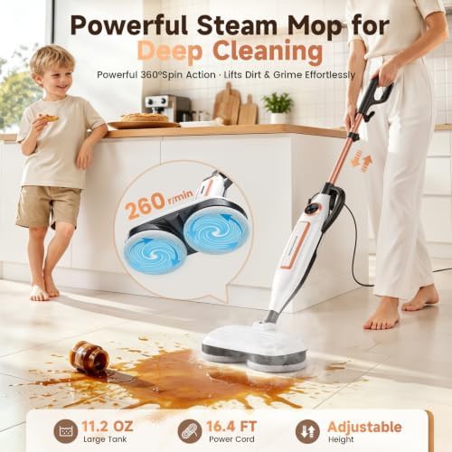 Whitegold VM6 Scrubbing Steam Mop — photo 3