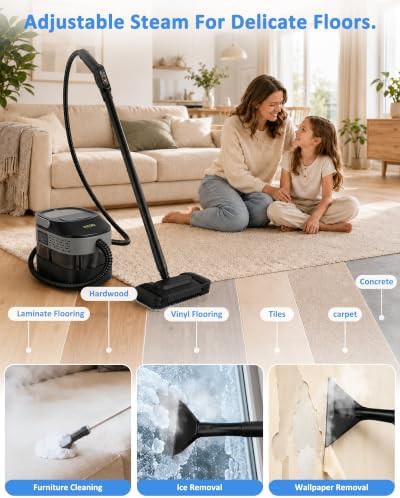 Fast Heating Steam Mop with Large Water Tank — photo 4